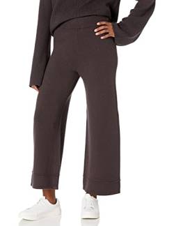 The Drop Damen Bernadette Pull-on Loose Fit Cropped Sweater Pant, Schokoladenbraun, 3XL Große Größen von The Drop