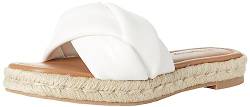 The Drop Espadrille für Damen, Matilda, mit geflochtenem Riemen, Weiß, 40,5 EU von The Drop