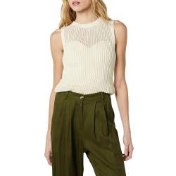 The Drop Mora Sleeveless Crochet Top Hemd, Whisper White, S von The Drop