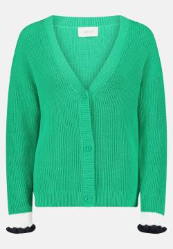 Cartoon Cartoon Strick-Cardigan Green/White - Strick-Cardigan von The Fashion Story