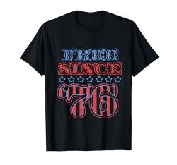 Seit 1976 kostenlos Americana Patriotic Stars and Stripes T-Shirt von Air Waves