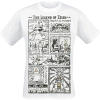 The Legend Of Zelda - Gaming T-Shirt - Zeichnung - S bis XXL - für Männer - Größe S - weiß von The Legend Of Zelda