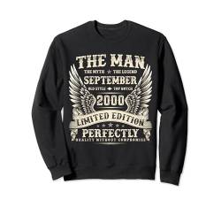 Vintage 23 Jahre alte Geschenke für Männer September 2001 23. Geburtstag Sweatshirt von The Legendary Man's birthday Gifts In September