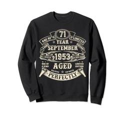 September 1953 71 Years Old Bday 71. Geburtstag Geschenke für Männer Sweatshirt von The Legendary father's Birthday In September Tee