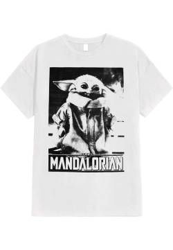 The Mandalorian - Baby Yoda White - T-Shirt - Weiß - M - 100% Baumwolle,Jersey von The Mandalorian