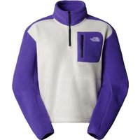 THE NORTH FACE WOMEN YUMIORI 1/4 ZIP Fleece 2025 white dune/peak purple/tnf black - L von The North Face