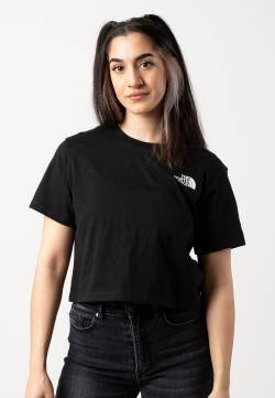 The North Face - Women´s Cropped Simple Dome Tnf Black - Oberteil - Schwarz - L - 60% Baumwolle, 40% Polyester,Jersey von The North Face