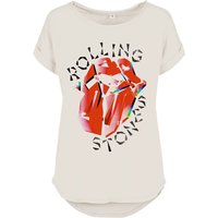 The Rolling Stones T-Shirt - Hackney Diamonds Prism Tongue - S bis 5XL - für Damen - Größe 4XL - weiß  - Lizenziertes Merchandise! von The Rolling Stones