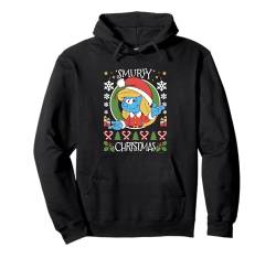 The Smurfs Christmas Smurfy Christmas Smurfette Chest Logo Pullover Hoodie von The Smurfs