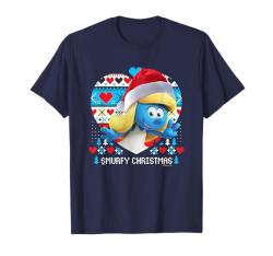 The Smurfs Cute Smurfette Smurfy Christmas Big Chest Logo T-Shirt von The Smurfs