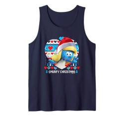 The Smurfs Cute Smurfette Smurfy Christmas Big Chest Logo Tank Top von The Smurfs