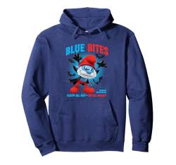 The Smurfs Halloween Papa Smurf Blue Bites Big Chest Logo Pullover Hoodie von The Smurfs