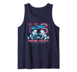 The Smurfs The Blues US Since 1958 United Smurfs Chest Logo Tank Top von The Smurfs