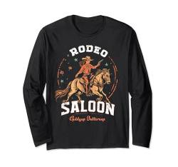 Rodeo Saloon Cute Damen Wild West Vintage Cowgirl Langarmshirt von The Wild Western - Bull Riding to Country Concerts