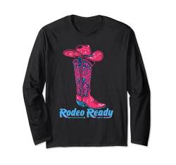 Süße Damen Rodeo Ready Cowboyhut Stiefel Country Western Langarmshirt von The Wild Western - Bull Riding to Country Concerts