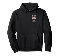 My Cat unterstützt Kamala, Präsident Harris 2024 Pullover Hoodie von Thea Design