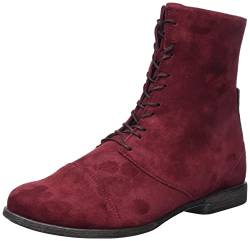 THINK! Damen AGRAT Leder gefütterte nachhaltige Stiefelette, Merlot, 42 EU von Think!