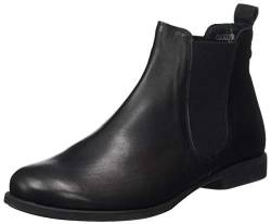 THINK! Damen AGRAT leder gefütterter, nachhaltiger Chelsea-Boots, 0000 Schwarz,41 EU von Think!