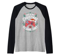 This Is My Christmas Gaming Gamers Shirt Lustige Weihnachtsgeschenke Raglan von This Is My Christmas Video Games Pajama Tshirt