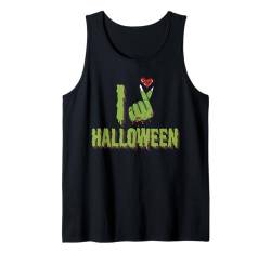 I Love Halloween Zombie Hand Herz Halloween Horror Lover Tank Top von This is how I Halloween Keep Halloween Simple