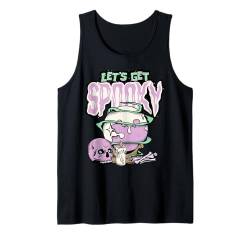 Let's Get Spooky Halloween Skull and Cauldron Design Tank Top von This is how I Halloween Keep Halloween Simple