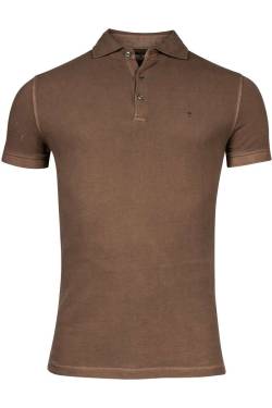 Thomas Maine Tailored Fit Poloshirt Kurzarm braun von Thomas Maine