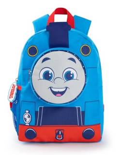 Thomas & Friends Jungen Rucksack | Blauer und roter Rucksack mit verstellbaren Gurten | 3D-Zug Praktisches und organisiertes Gepäck Sportschultasche für Kinder | Cartoon TV-Serie Merchandise Geschenk von THOMAS & FRIENDS