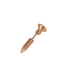 TianWlio Damen Edelstahl Ohrringe Wasserfester Schmuck Stil 2 STÜCKE Piercing Personalisierte Personalisierte Schraubenohrringe Halloween Schraubenohrringe Kristall Ohrringe (Rose Gold, One Size) von TianWlio