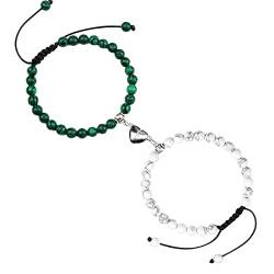 TianWlio Perlenarmband Lava verwitterter geflochtener Schmuck für Damen und Paare für Studenten Uhrenarmband Frau (I, One Size) von TianWlio