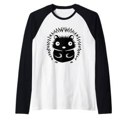 Liebe Igel Tiere Lustiger kleiner einfacher Igel Raglan von Tiere Igel Igelliebhaber Lustiges