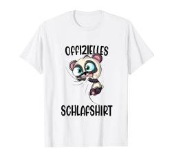 Offizielles Schlafshirt Panda Nachthemd T-Shirt von Tiere Schlafanzug Pyjama Geschenk