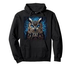 Eulen T-Shirt Tier Kunst Wildlife Geschenkidee Eule Pullover Hoodie von Tierwelten Shop IBK