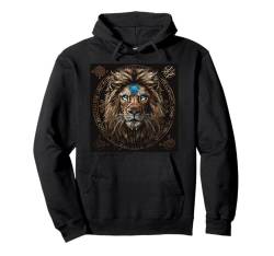 Löwen T-Shirt Sternzeichen Löwe Raubkatze Afrika Tier Pullover Hoodie von Tierwelten Shop IBK