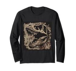 T-Rex Tyrannosaurus Dinosaurier Dino Reptilien Herren Junge Langarmshirt von Tierwelten Shop IBK