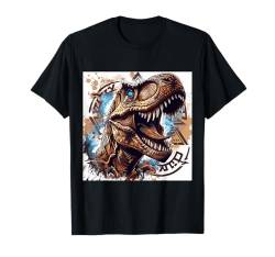 T-Rex Tyrannosaurus Dinosaurier Dino Reptilien Herren Junge T-Shirt von Tierwelten Shop IBK