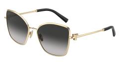 Tiffany Damen TF3102B  60213C Gläser SONNENBRILLEN Metall Gold Grau Schmetterling Normal Schattiert von Tiffany