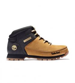 Timberland für Herren. TB0A1NHJ2311 Euro Sprint Hiker Lederstiefel gelb (43), Schnürsenkel, Lässig, Senf von Timberland