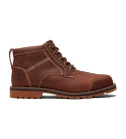 Timberland für Herren. TB0A2NFPF131 Brauner Larchmont Chukka-Stiefel aus Leder zum Schnüren im mittleren Schaftbereich (41), Wohnung, Schnür von Timberland