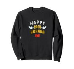 Happy Rosh Hashanah jüdische Feiertagstauben und Granatäpfel Sweatshirt von TimeForTShirt