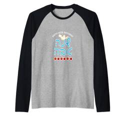 Shana Tova in hebräischer jüdischer Feiertag Happy Rosh Hashanah Raglan von TimeForTShirt