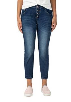 Timezone Damen Regular Jillytz Cropped Jeans, Blau (Skylight Blue wash 3336), W28 (Herstellergröße:28) von Timezone