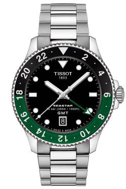 Tissot T120.852.11.051.00 Unisex Taucheruhr Seastar 1000 GMT Schwarz/Grün von Tissot