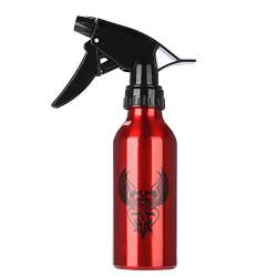 Aluminium Sprühflasche, 250ML Wiederbefüllbare leere Sprühflaschen Tattoo Sprayer Flasche Nebelflaschen für Friseur Tattoo Garten Haushalt Pflanze Hausreinigung(Rot) von Tissting