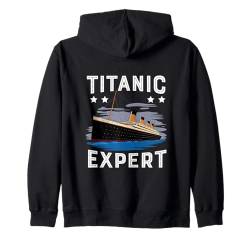 Titanic Expert Vintage Titanic Expert Titanic Jungen Mädchen Kapuzenjacke von Titanic Designs by Fasaza