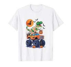 Dinosaurier Trex Monster Truck Kleinkind Jungen Halloween Kinder T-Shirt von Toddler Boy Halloween Gifts For Boys Kids