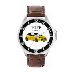 Toff London Gelbe Kleinwagenuhr TLWL-2128 von Toff London