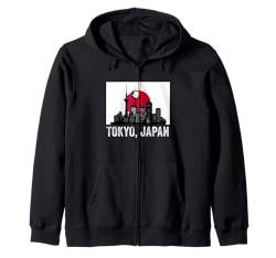 Tokyo Souvenir Japan Retro Vintage Skyline Männer Frauen Junge Kapuzenjacke von Tokyo Japan Souvenir Clothing Apparel