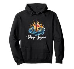 Tokyo Souvenir Japan Retro Vintage Skyline Männer Frauen Junge Pullover Hoodie von Tokyo Japan Souvenir Clothing Apparel