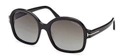 Tom Ford Sonnenbrillen HANLEY FT 1034 Shiny Black/Dark Grey Shaded 57/21/140 Damen von Tom Ford