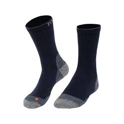 Tom Fyfe Merino Wandersocken Unisex Marine 39-42 | 61% Merinowolle | Made in Europe von Tom Fyfe